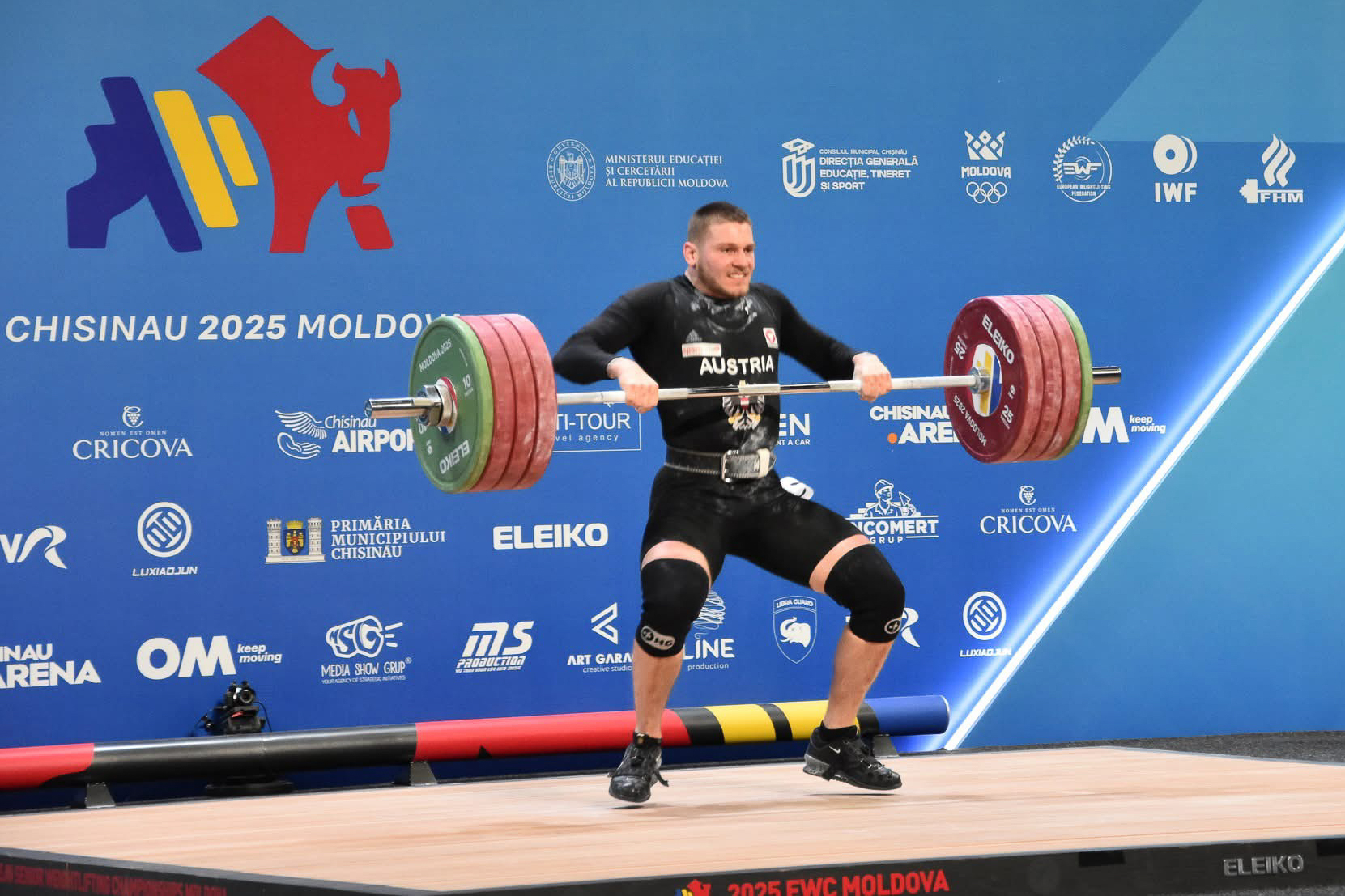Elias Simbürger beim Wettkampf